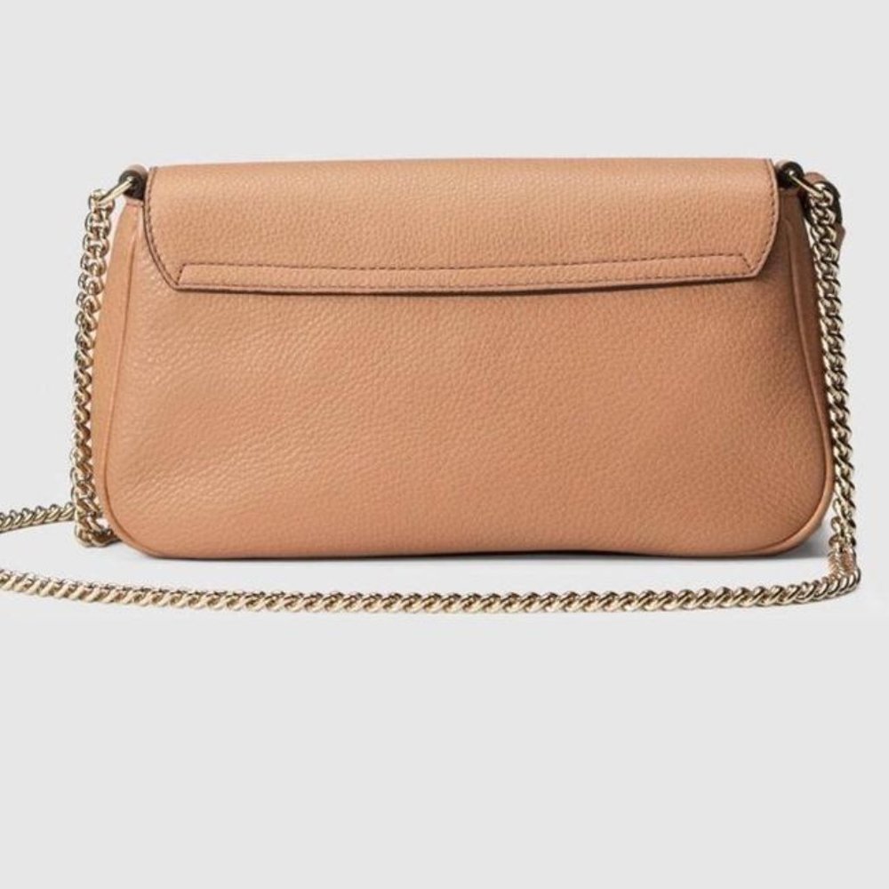 Gucci Soho New Tan Leather CrossBody Shoulder Bag - Picture 6 of 9
